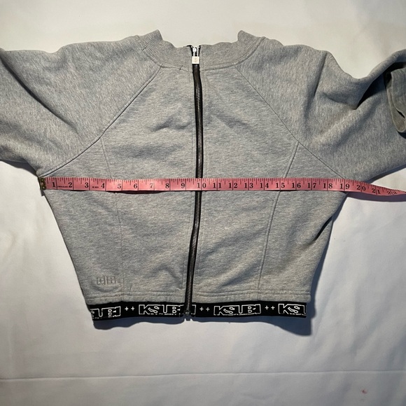Grey cropped Ksubi jacket sweatshirt - Picture 6 of 6